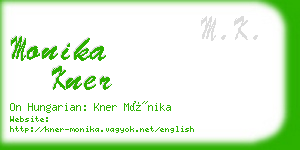 monika kner business card